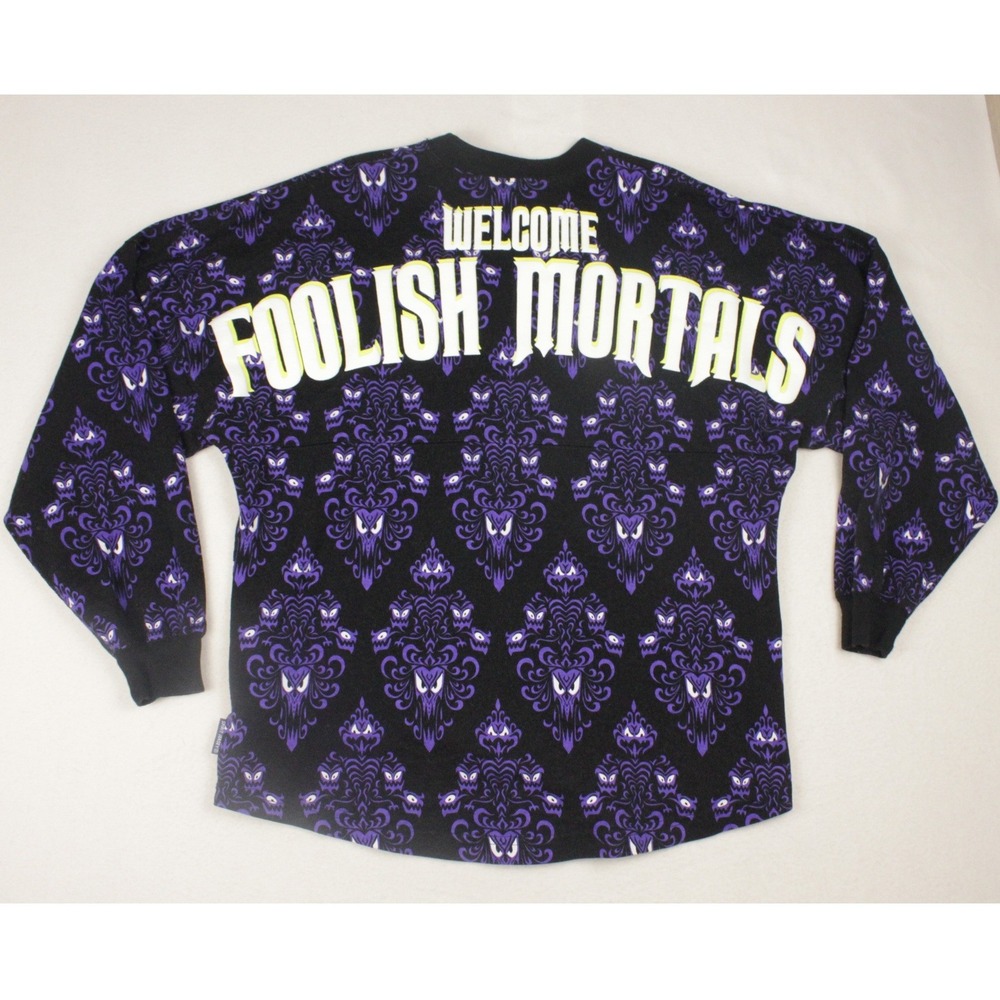 Disney Haunted Mansion Spirit Jersey S Purple Glow In Dark Foolish Mortals 2020